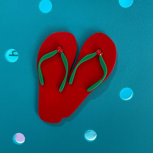 Set of 3 Tropical Christmas Bogg Charms-Christmas Bogg Charms-New! - Picture 4 of 4